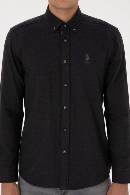 U.S. Polo Assn._Black_Woven Shirt_G081SZ0040 2235759_VR046_06