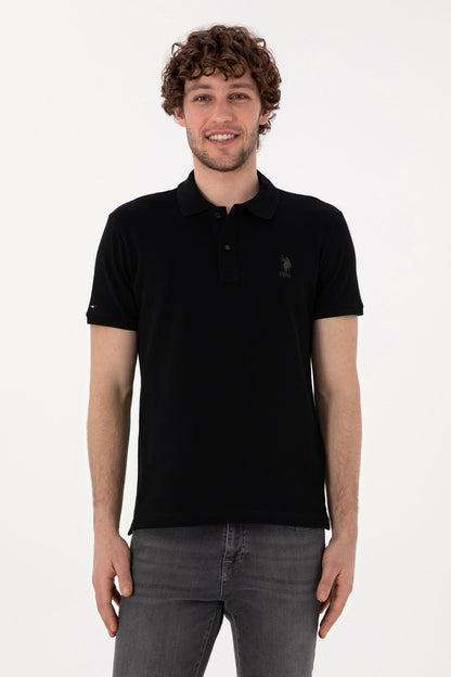 U.S. Polo Assn._Black Polo Shirt_G081SZ0110 2084410_VR046_01