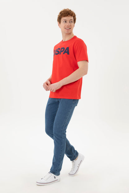 Round Neck T-Shirt With Uspa Logo_G081SZ0110 1795459_VR030_04