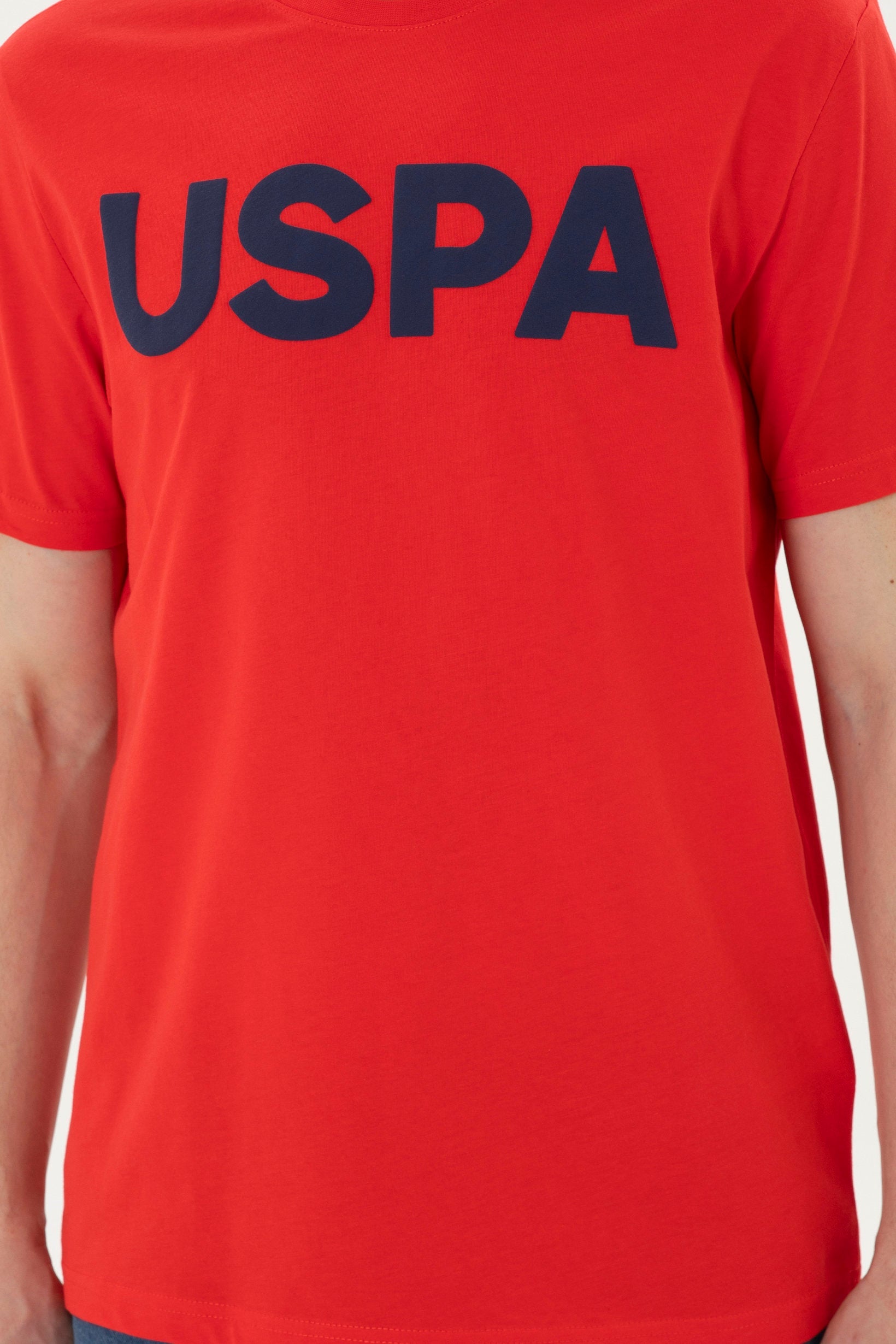 Round Neck T-Shirt With Uspa Logo_G081SZ0110 1795459_VR030_06