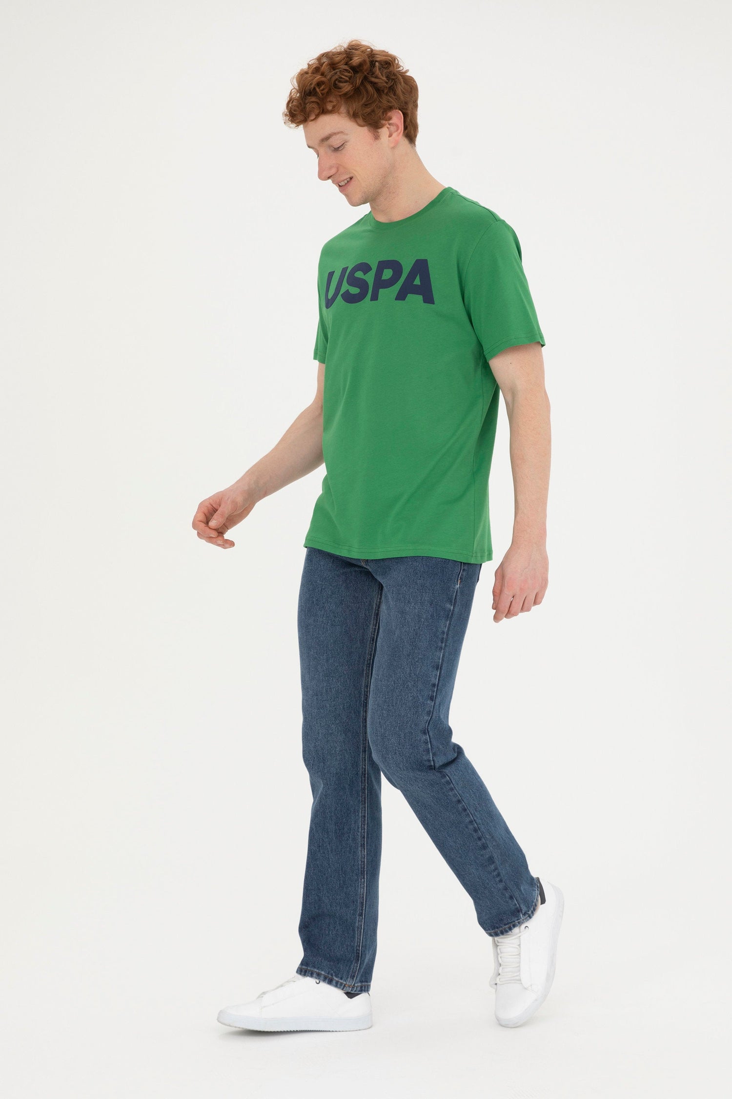 Round Neck T-Shirt With Uspa Logo_G081SZ0110 1795459_VR054_04