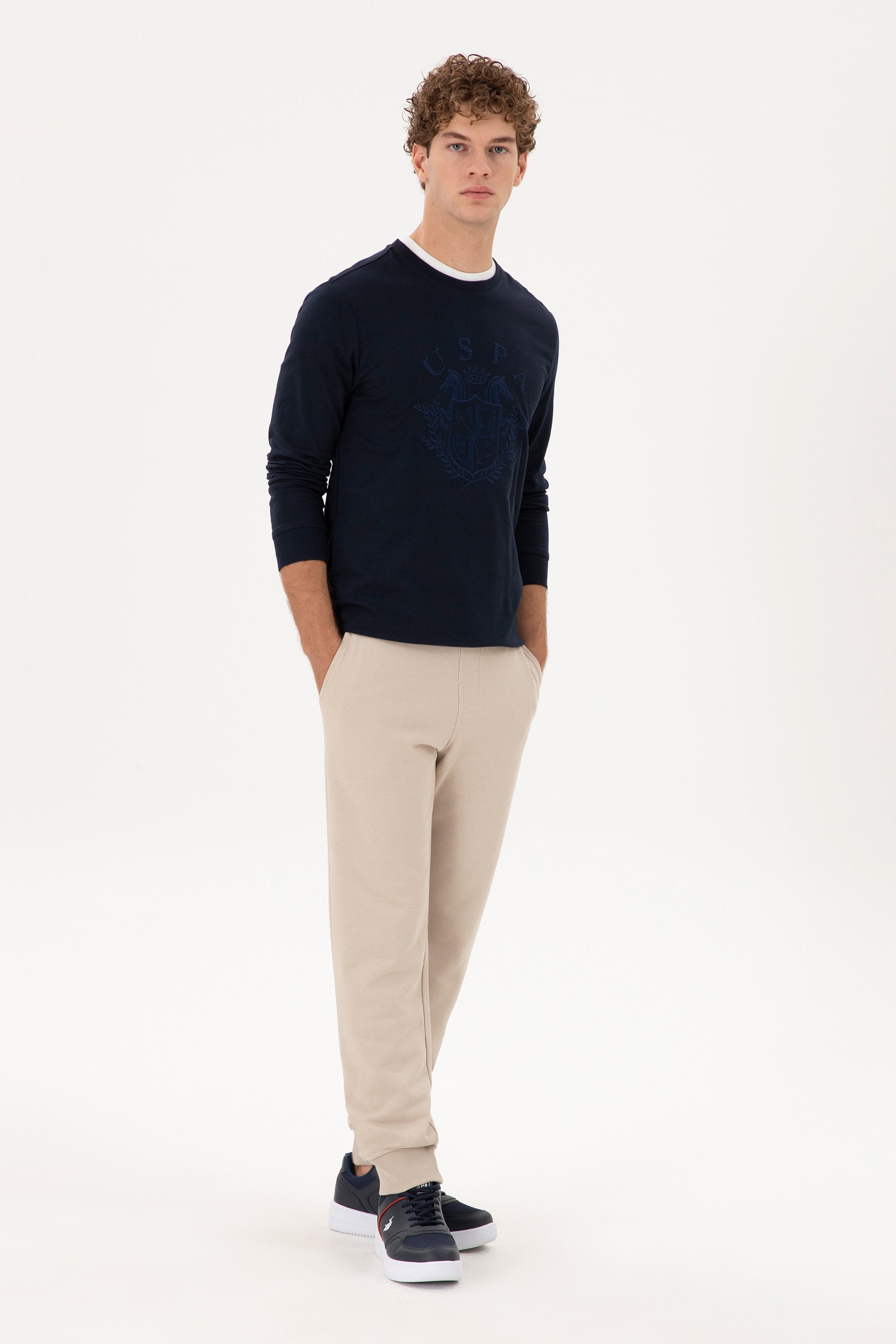 Blue Round Neck Pullover_G081SZ0820 1945650_VR033_04