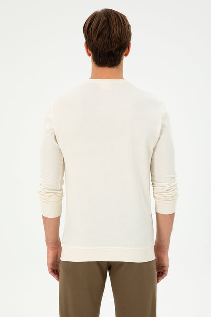 Beige Round Neck Pullover_G081SZ0820 1945650_VR071_05