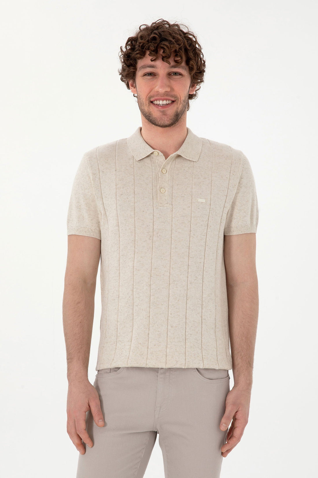 U.S. Polo Assn._Cream Polo Shirt_G081SZ0TK0 2133169_VR071_01