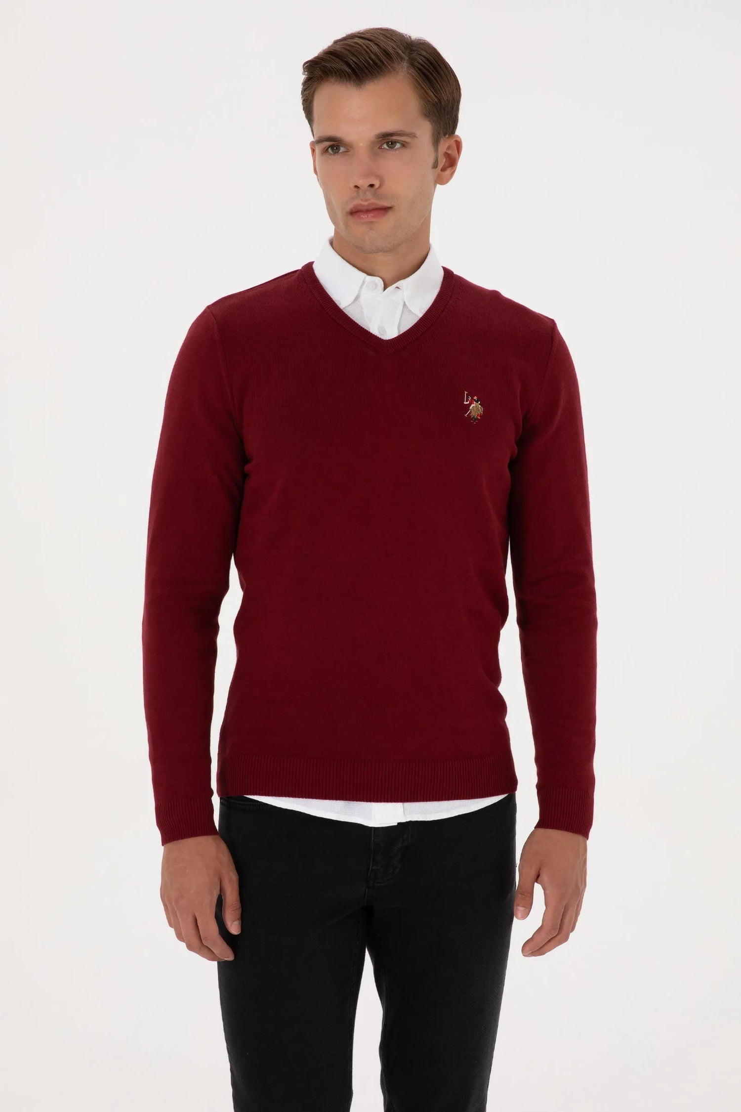 U.S. Polo Assn._Bordeux_Knitting Jumper Basic_G081SZ0TK0 2226909_VR014_01