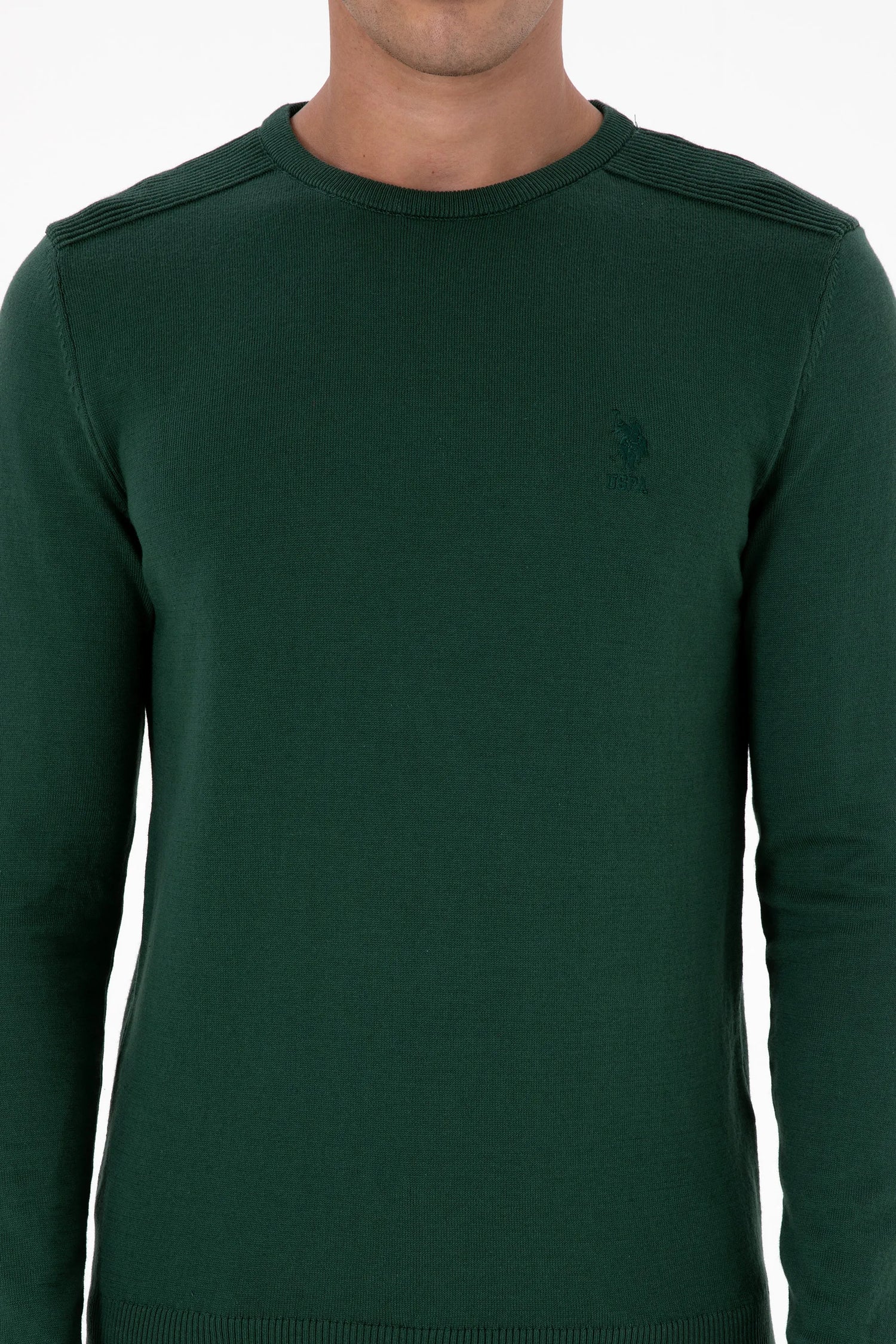 U.S. Polo Assn._Dark Green_Knitting Jumper Basic_G081SZ0TK0 2226959_VR079_04