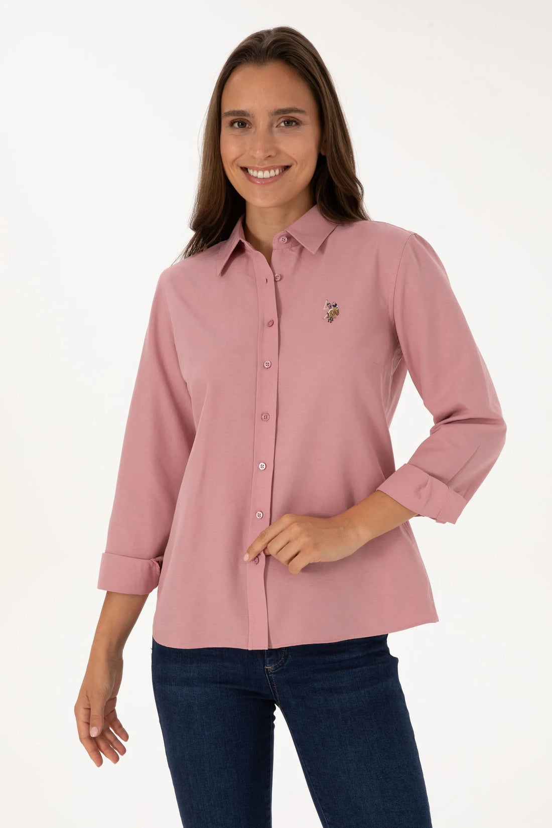 U.S. Polo Assn._Light Pink Orchids_Woven Shirt Basic_G082GL0040 2230203_VR221_01