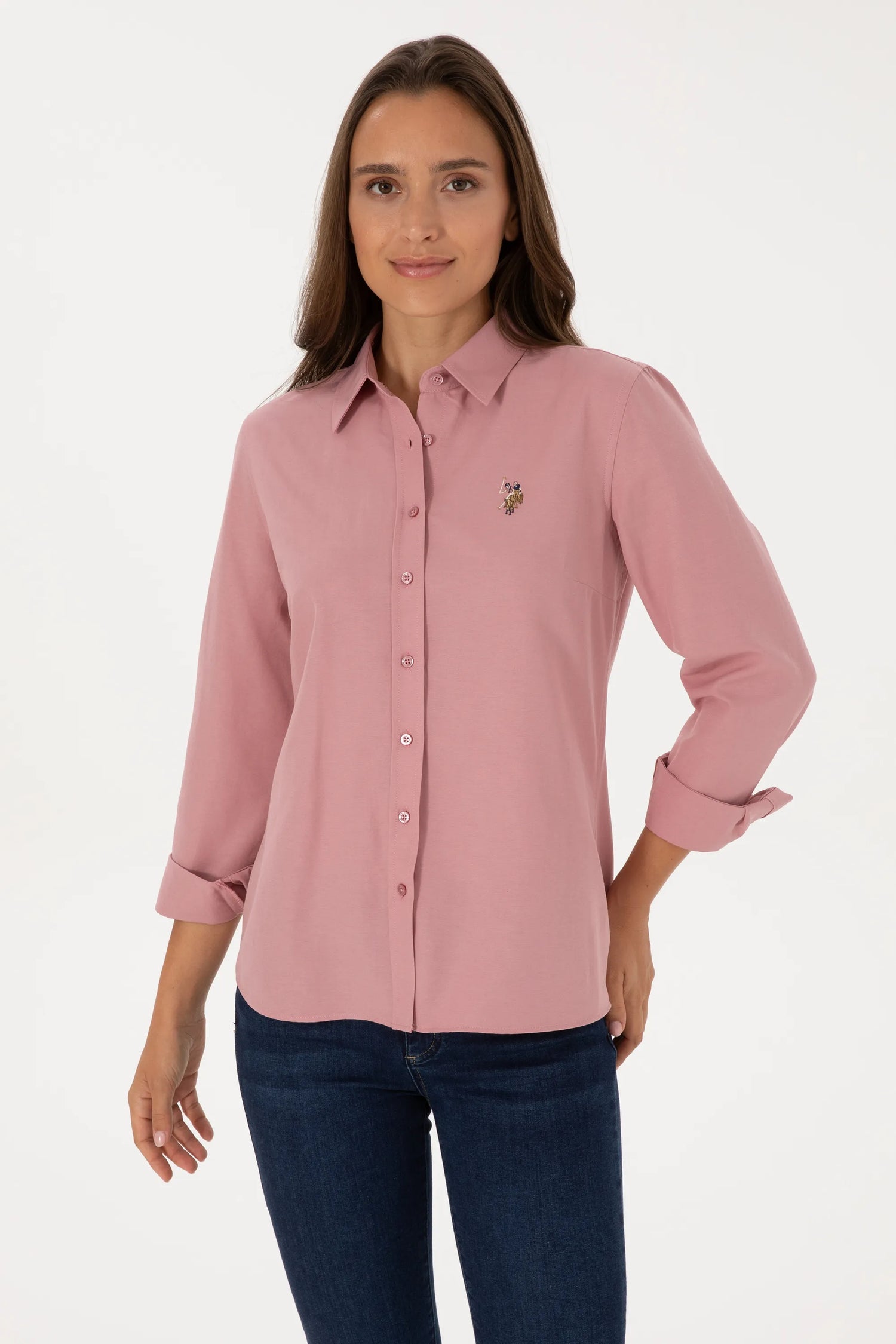 U.S. Polo Assn._Light Pink Orchids_Woven Shirt Basic_G082GL0040 2230203_VR221_03