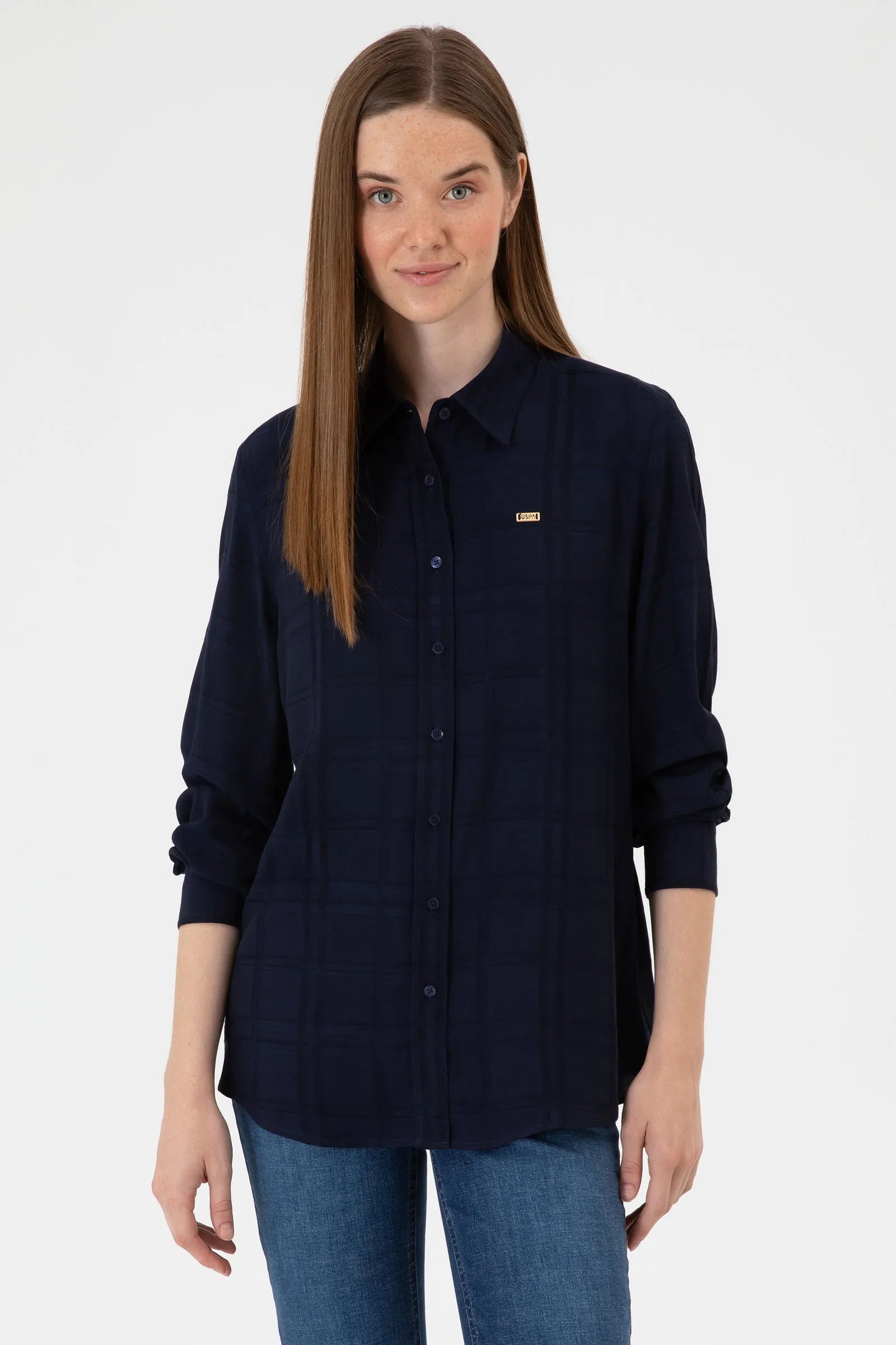 U.S. Polo Assn._Navy Blue_Woven Shirt_G082GL0040 2239866_VR033_01