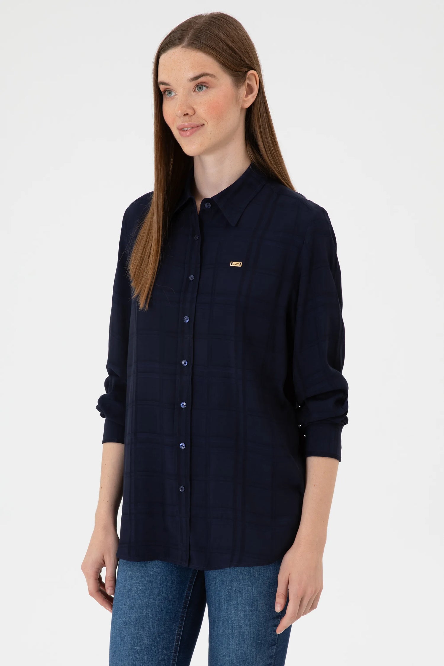 U.S. Polo Assn._Navy Blue_Woven Shirt_G082GL0040 2239866_VR033_03