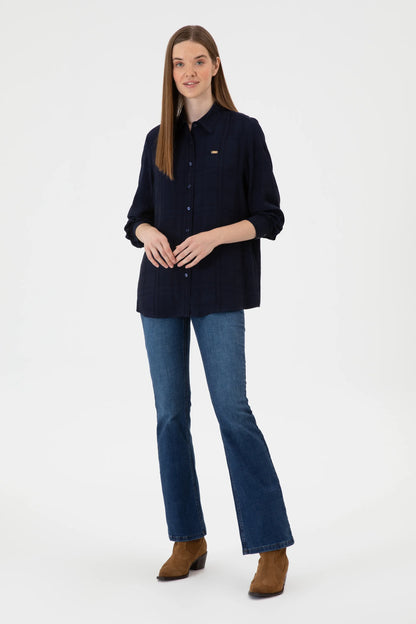 U.S. Polo Assn._Navy Blue_Woven Shirt_G082GL0040 2239866_VR033_04