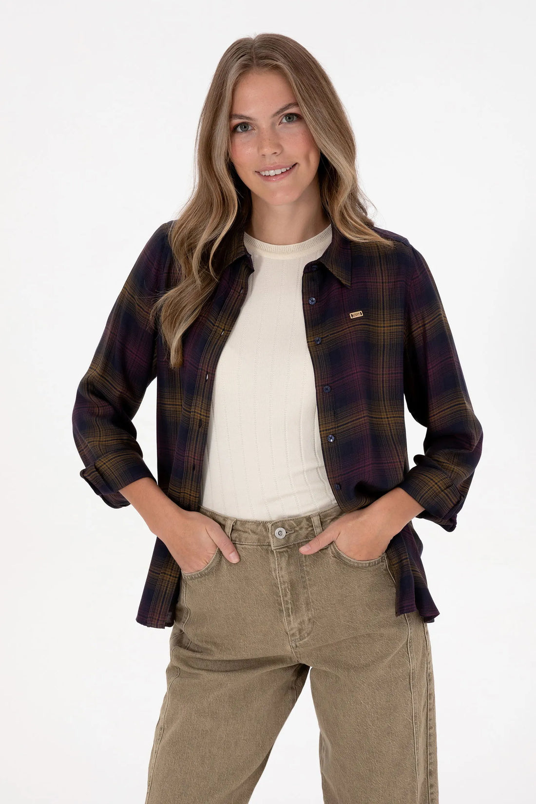 U.S. Polo Assn._Plum_Woven Shirt_G082GL0040 2239958_VR074_01