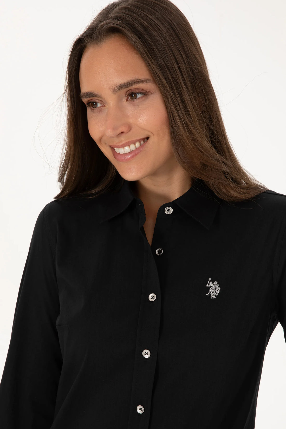 U.S. Polo Assn._Black_Woven Shirt Basic_G082SZ0040 2230190_VR046_02