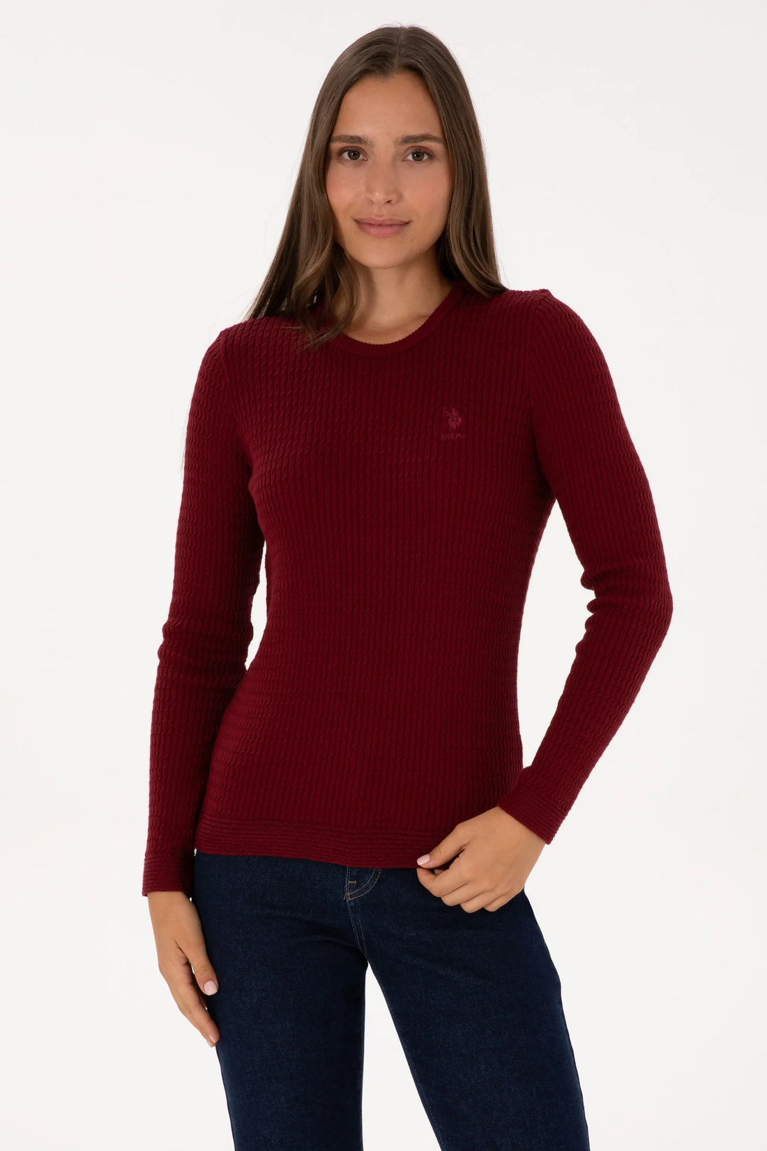 U.S. Polo Assn._Bordeux_Knitting Jumper Basic_G082SZ0TK0 2226393_VR014_01