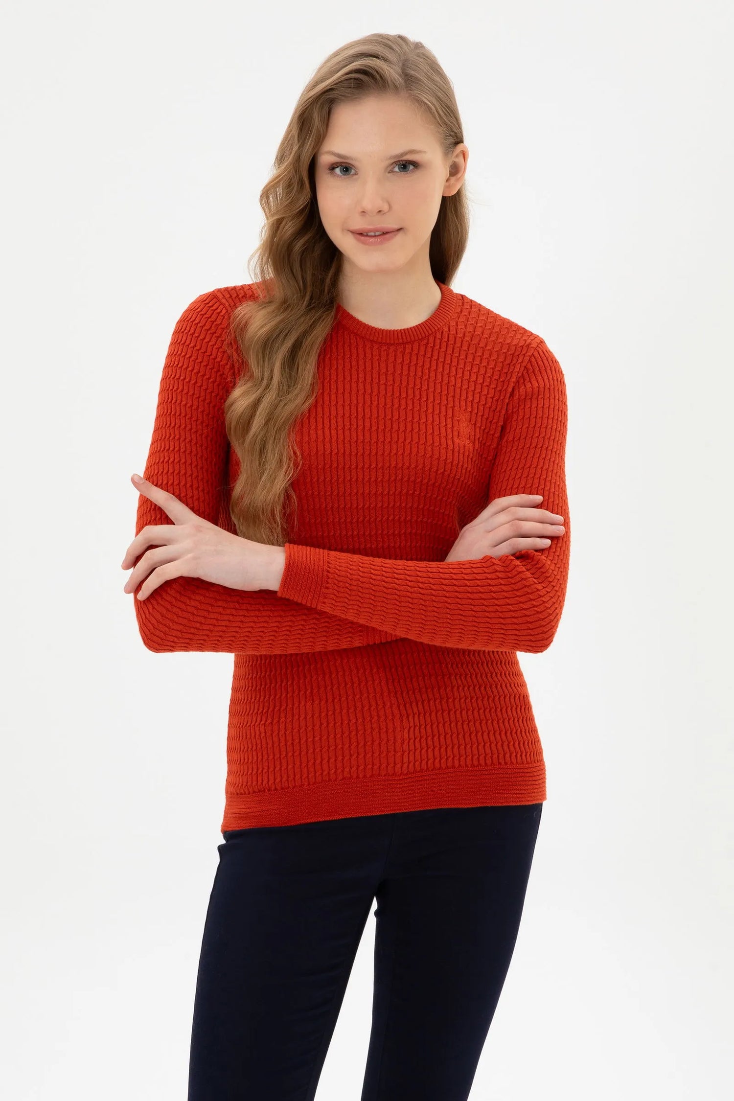 U.S. Polo Assn._Orange_Knitting Jumper Basic_G082SZ0TK0 2226393_VR031_01