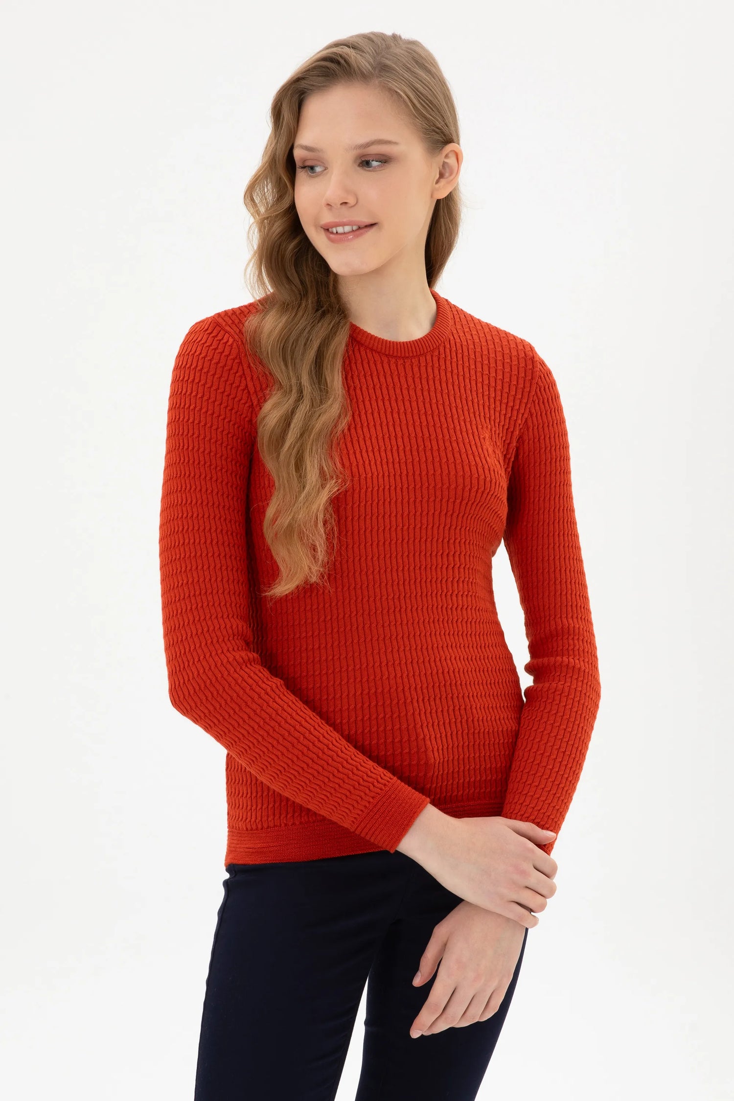U.S. Polo Assn._Orange_Knitting Jumper Basic_G082SZ0TK0 2226393_VR031_03