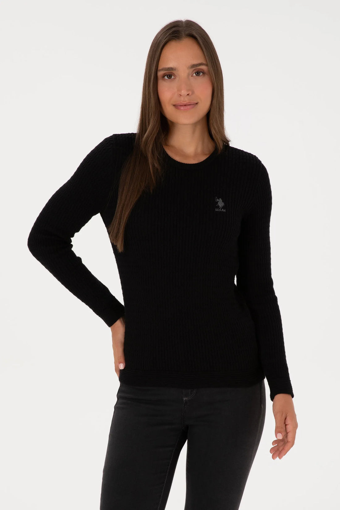 U.S. Polo Assn._Black_Knitting Jumper Basic_G082SZ0TK0 2226393_VR046_01