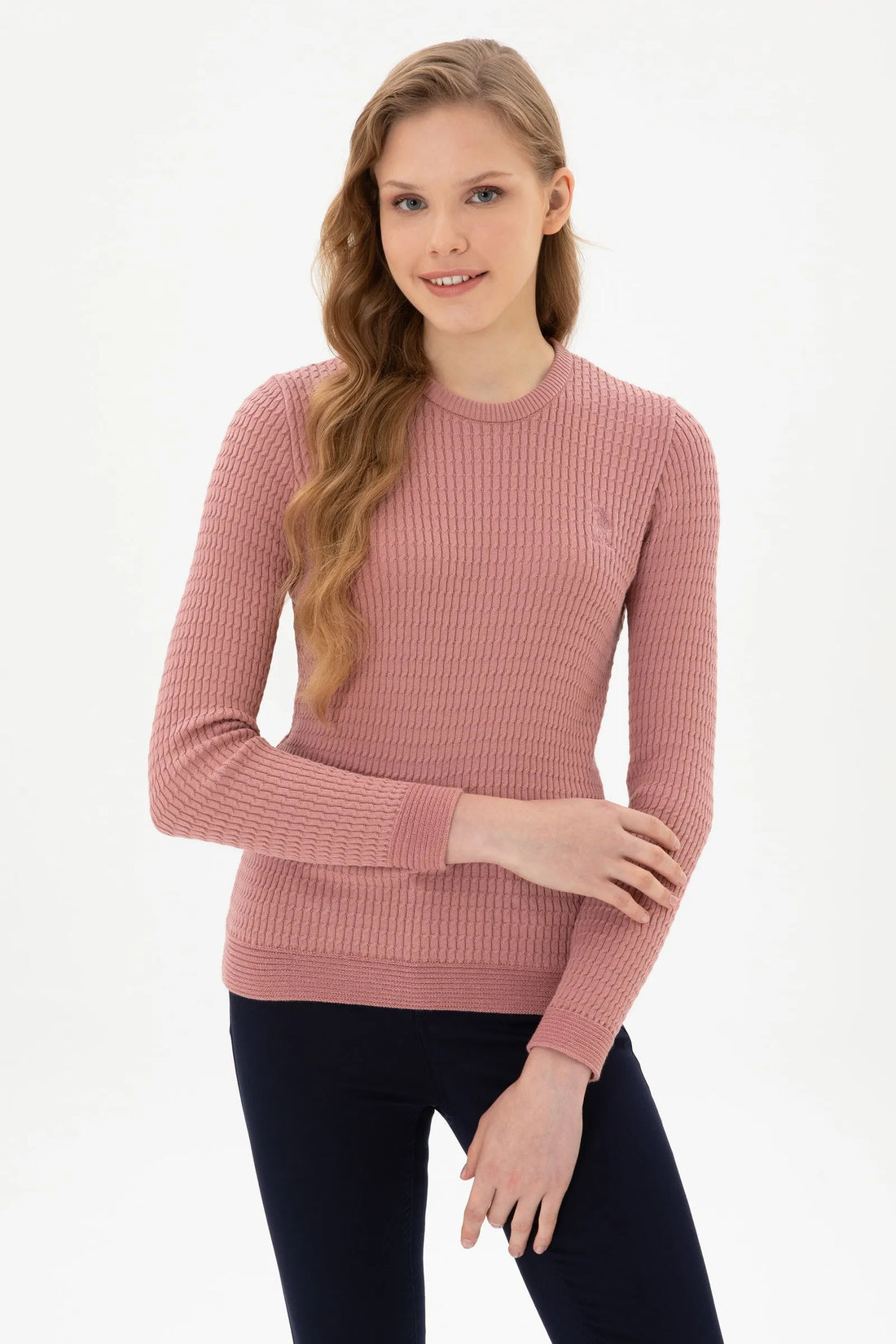 U.S. Polo Assn._Light Pink Orchids_Knitting Jumper Basic_G082SZ0TK0 2226393_VR221_01