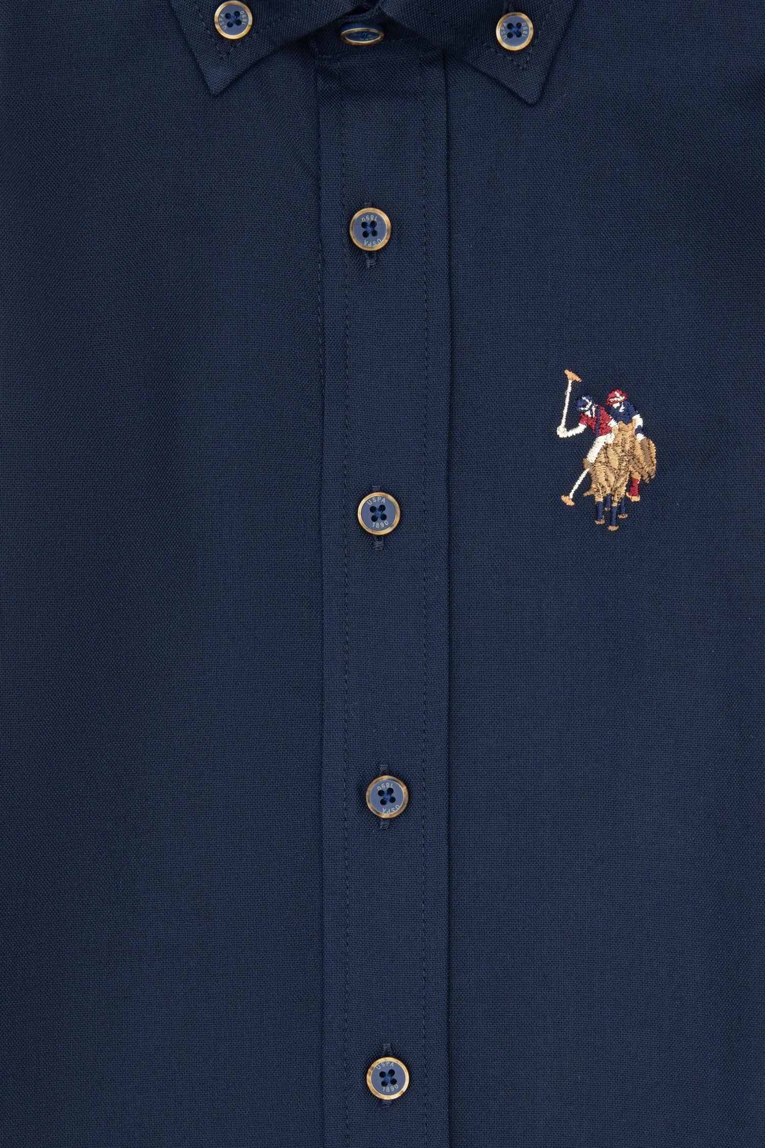 U.S. Polo Assn._Navy Blue_Woven Shirt Basic_G083SZ0040 2225813_VR033_03