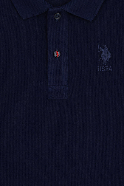 Plain Short Sleeve Polo Shirt_G083SZ0110 1792431_VR033_03