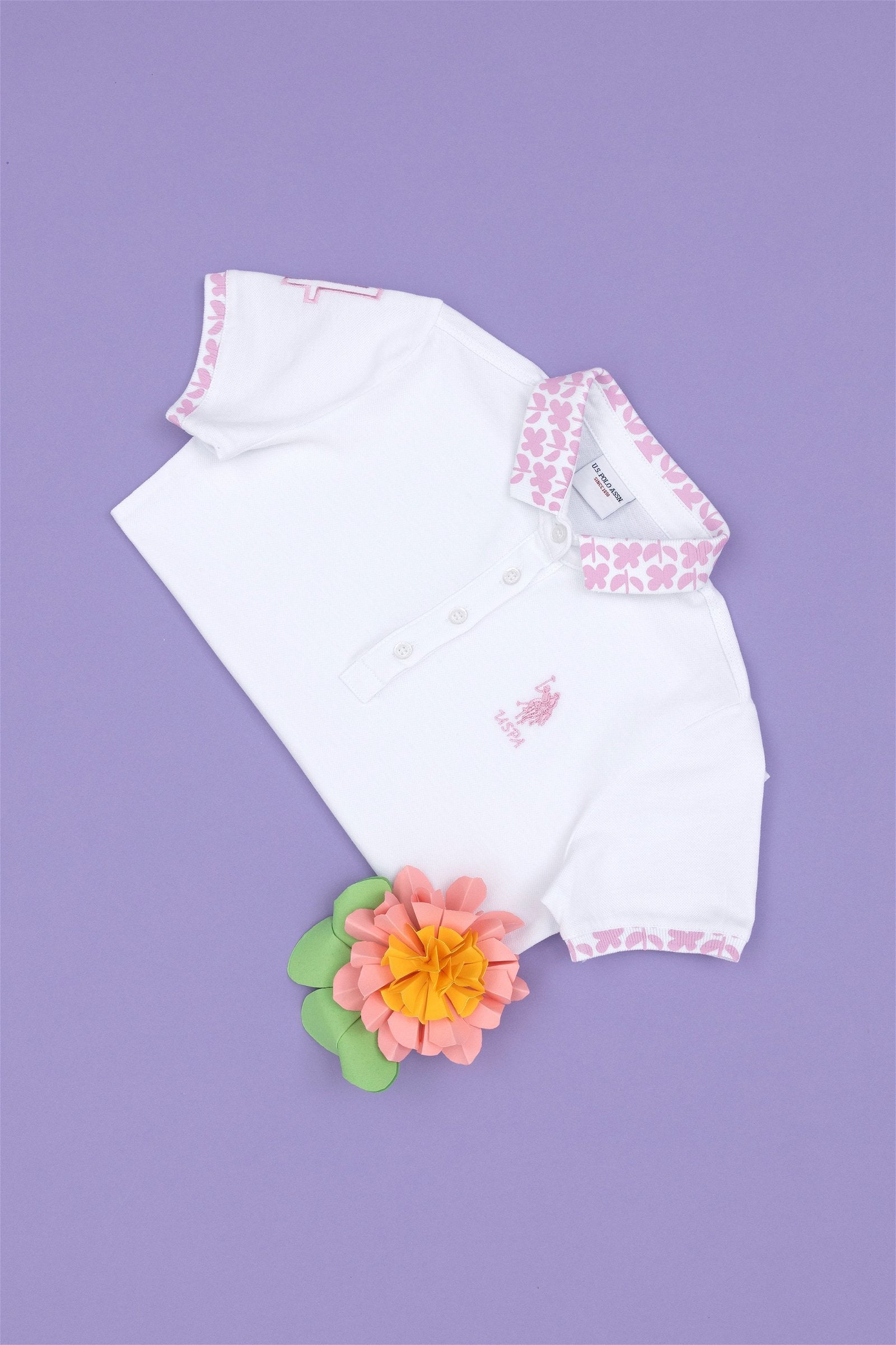 White Polo Shirt With Logo_G084SZ0110 1834405_VR013_01