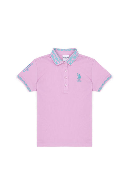 Pink Polo Shirt With Logo_G084SZ0110 1834405_VR041_01