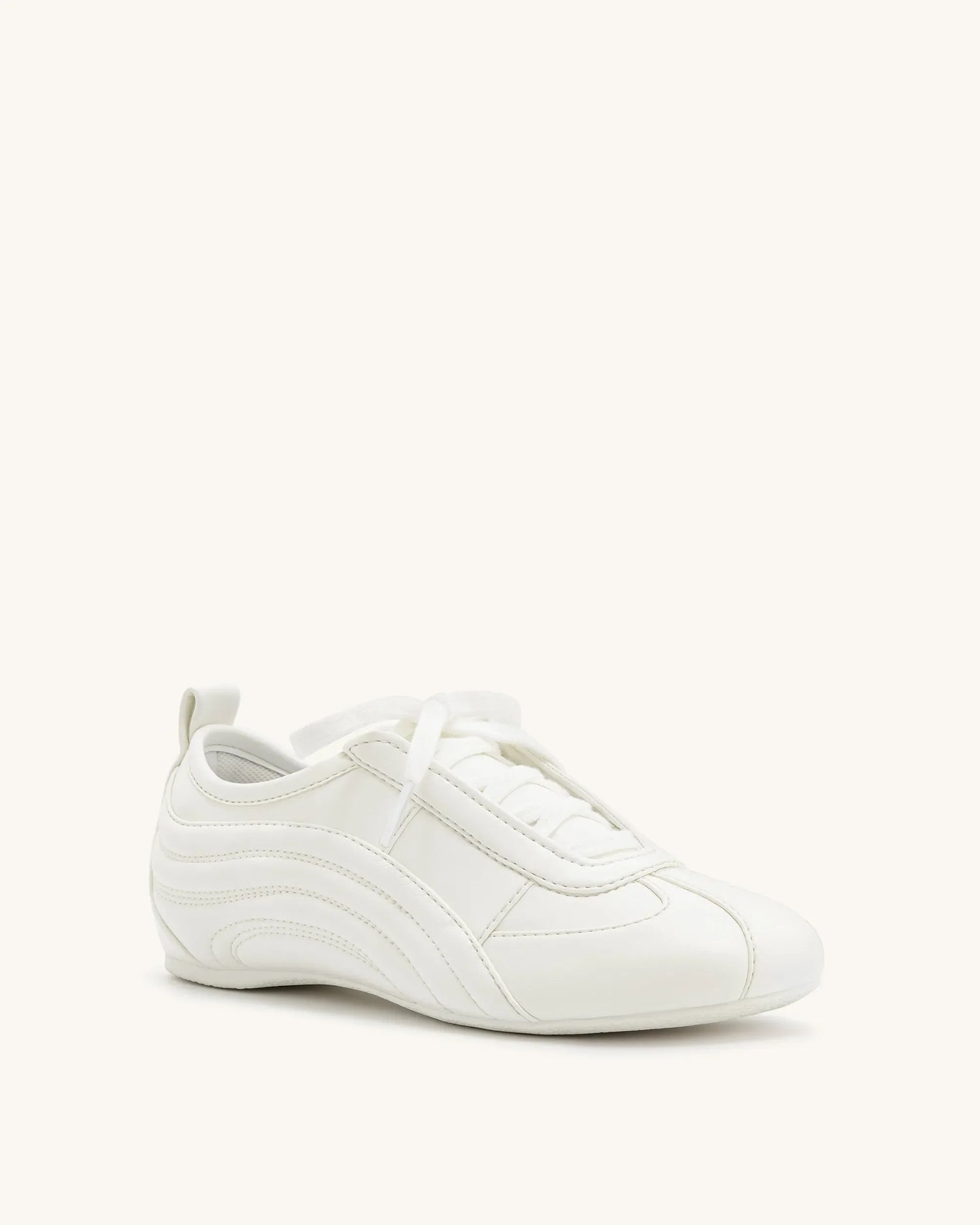 JW PEI_White_Ferne Streamlined Lustrous Sneakers_JF30519-2_White_03