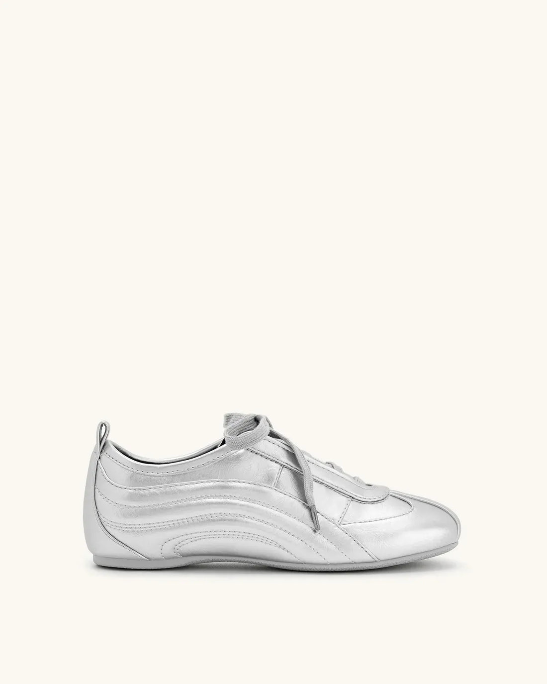 JW PEI_Silver_Ferne Streamlined Lustrous Sneakers - Silver_JF30519-9_88_01