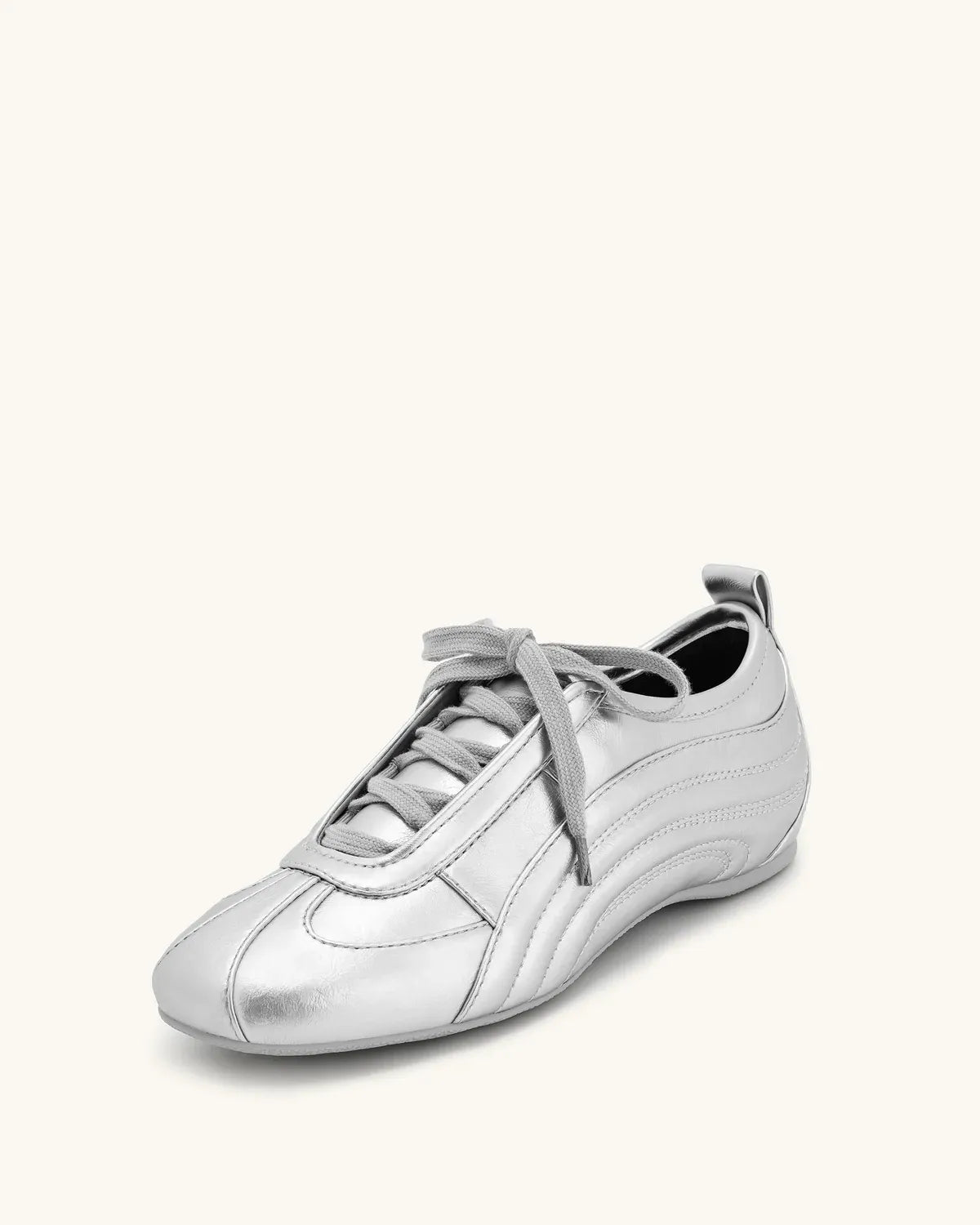JW PEI_Silver_Ferne Streamlined Lustrous Sneakers - Silver_JF30519-9_88_05