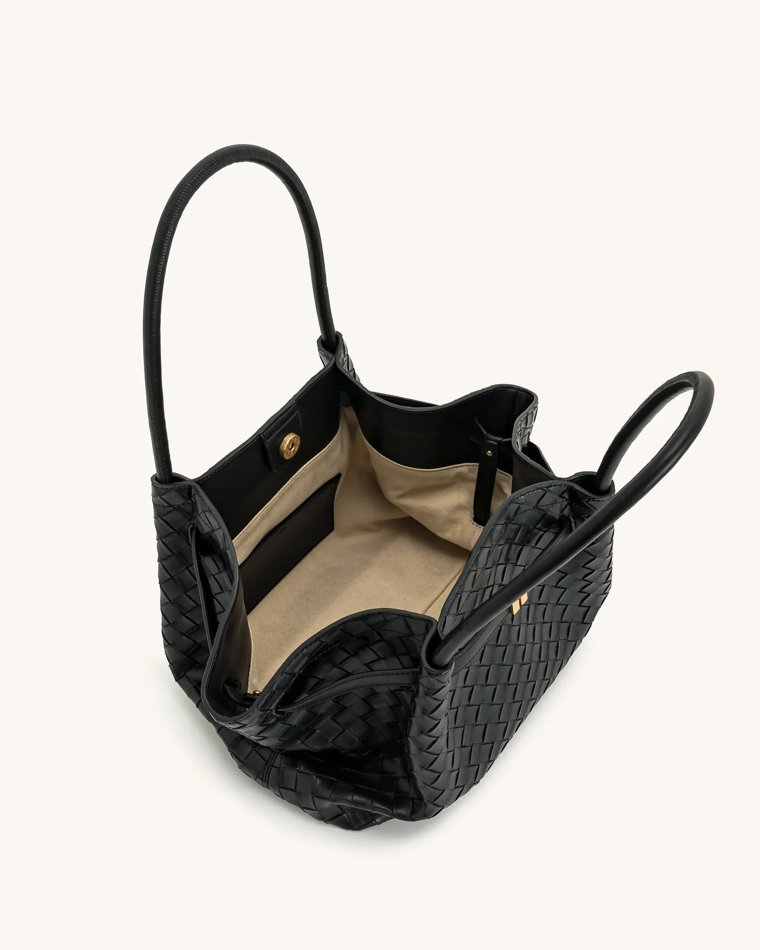 JW PEI_Black_Hana Medium Weave Texture Tote Bags_JH306B04-12_Black_05