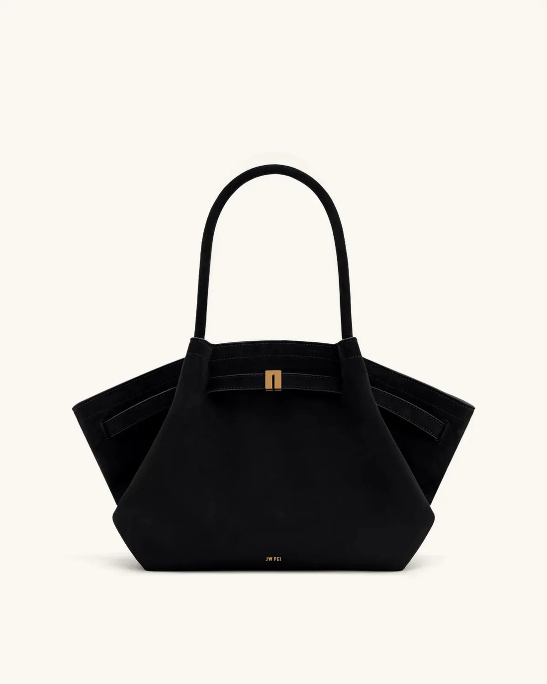 JW PEI_Black_Hana Medium Faux Suede Tote Bag_JH306B04_3_01