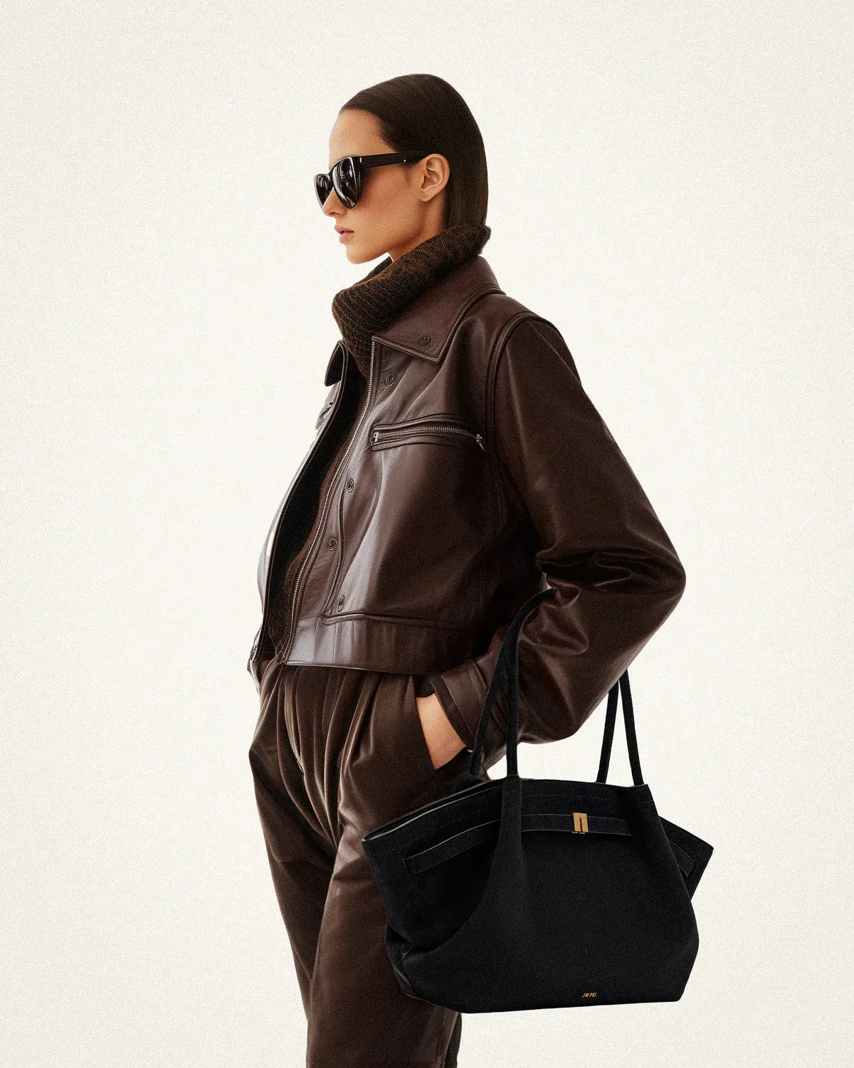 JW PEI_Black_Hana Medium Faux Suede Tote Bag_JH306B04_3_08