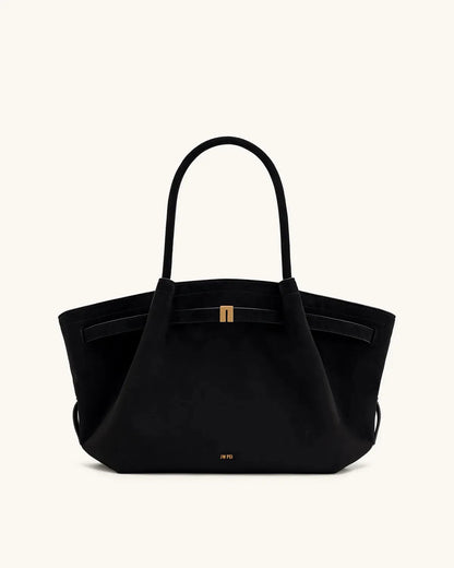 JW PEI_Black_Hana Medium Faux Suede Tote Bag_JH306B04_3_010