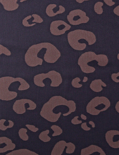 Dark Blue Animal Print Scarf