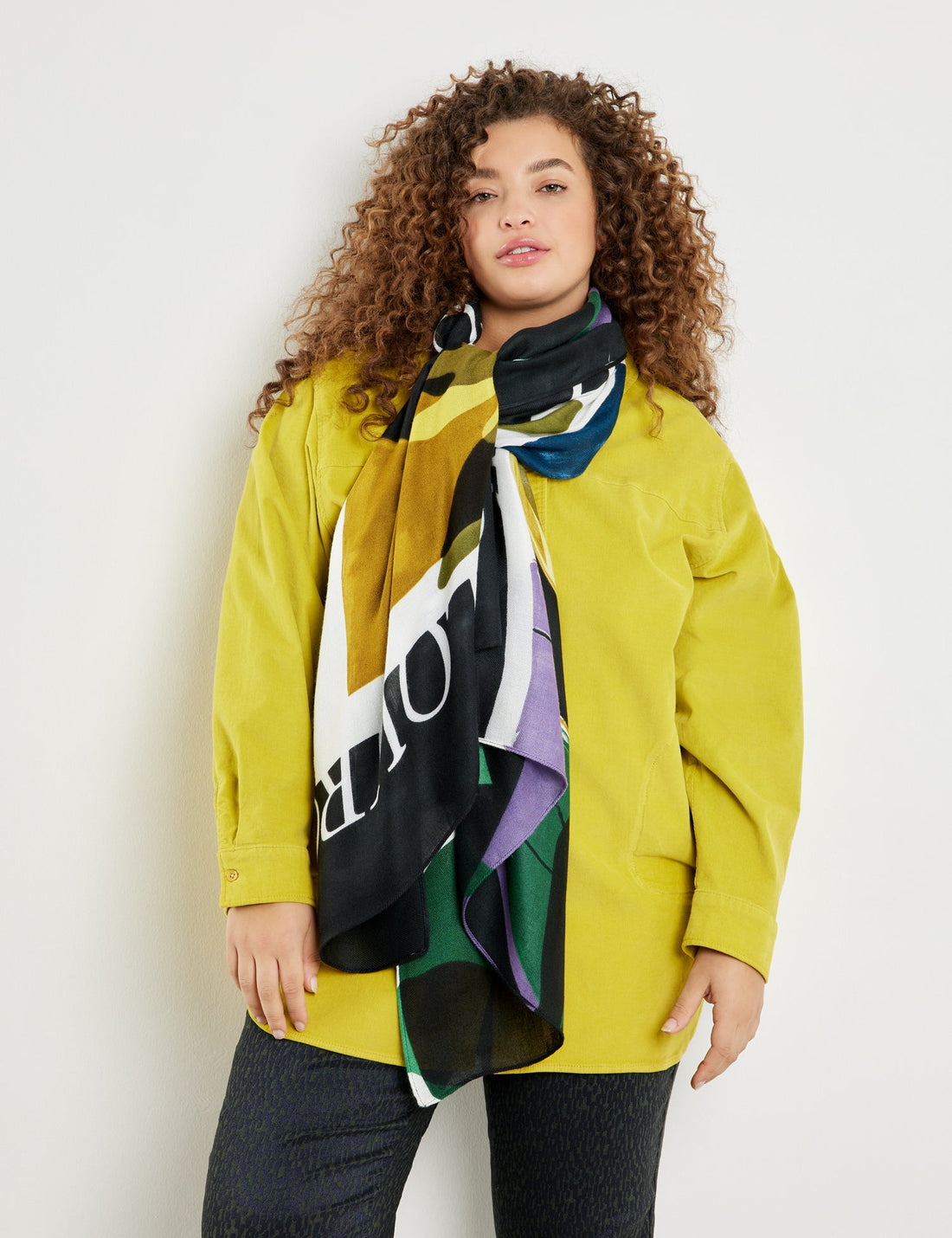 Multi-Color Scarf With Print