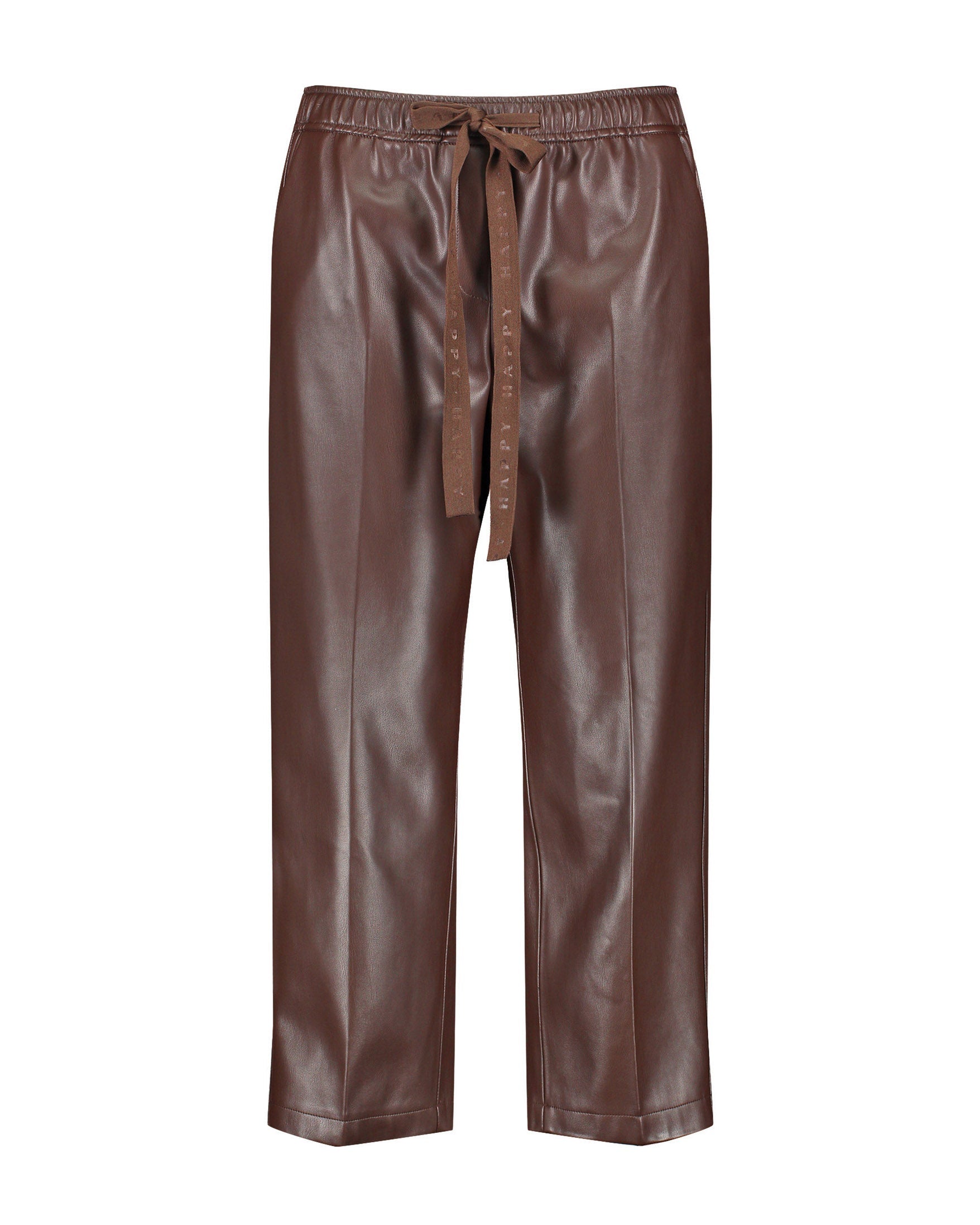 Brown Faux Leather Culottes, Lotta