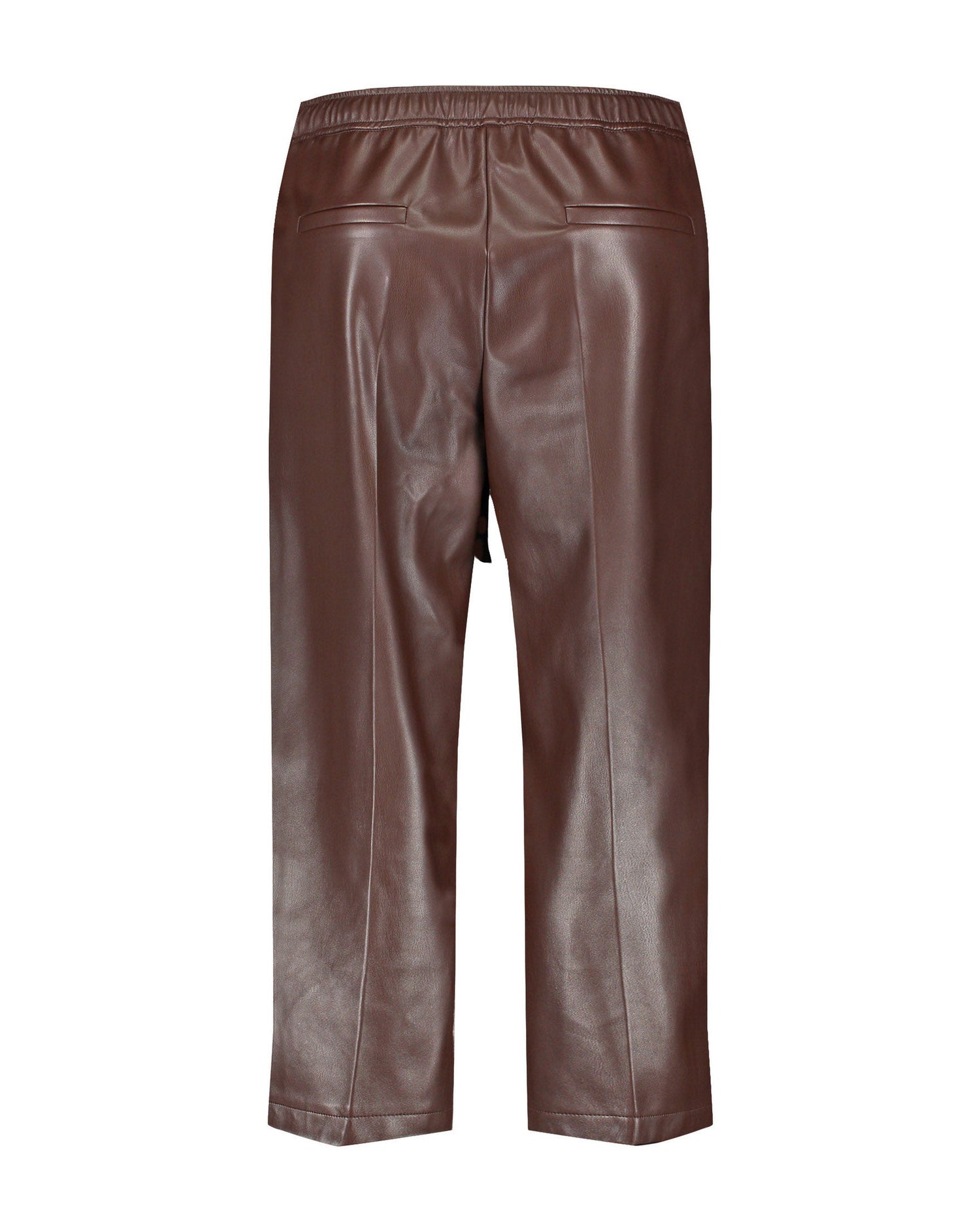Brown Faux Leather Culottes, Lotta