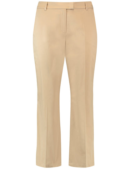 7/8-Length Trousers With Pressed Pleats
