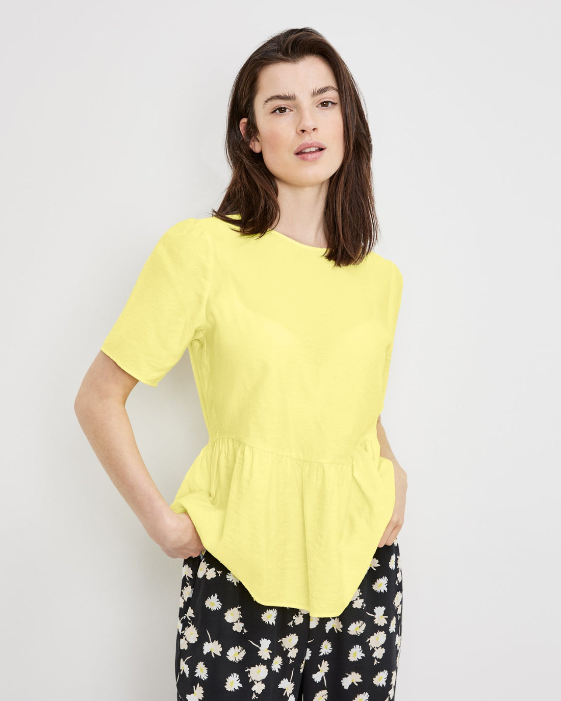Yellow Blouse 1/2 Sleeve