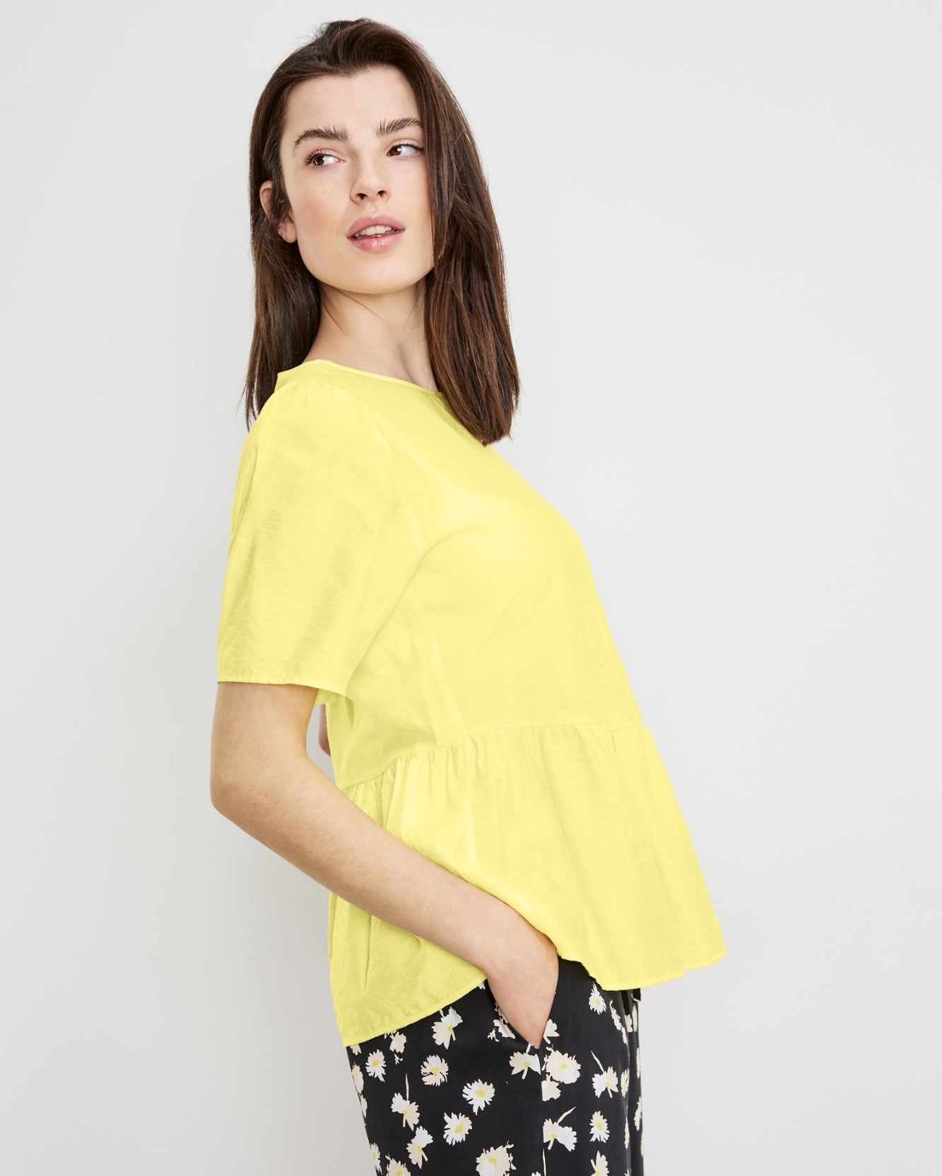 Yellow Blouse 1/2 Sleeve
