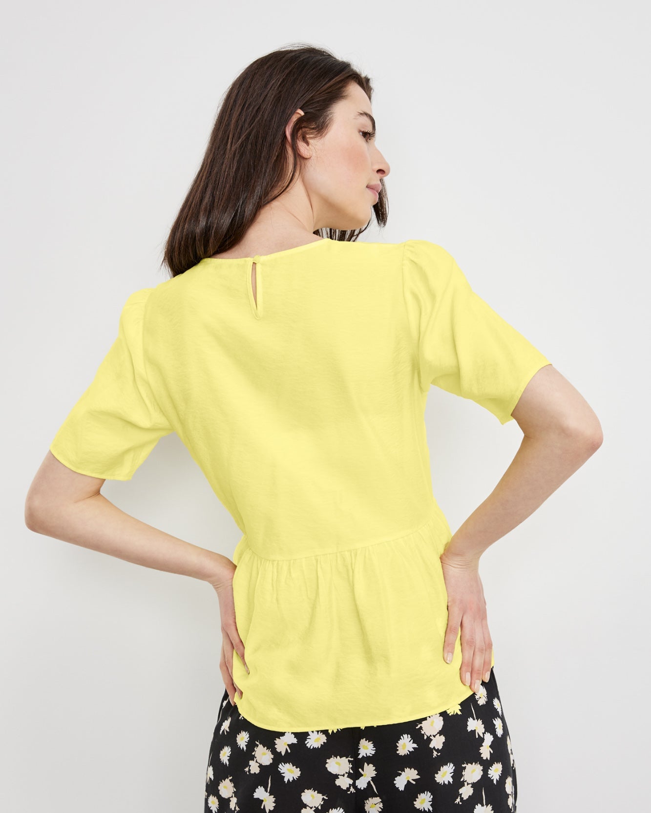 Yellow Blouse 1/2 Sleeve
