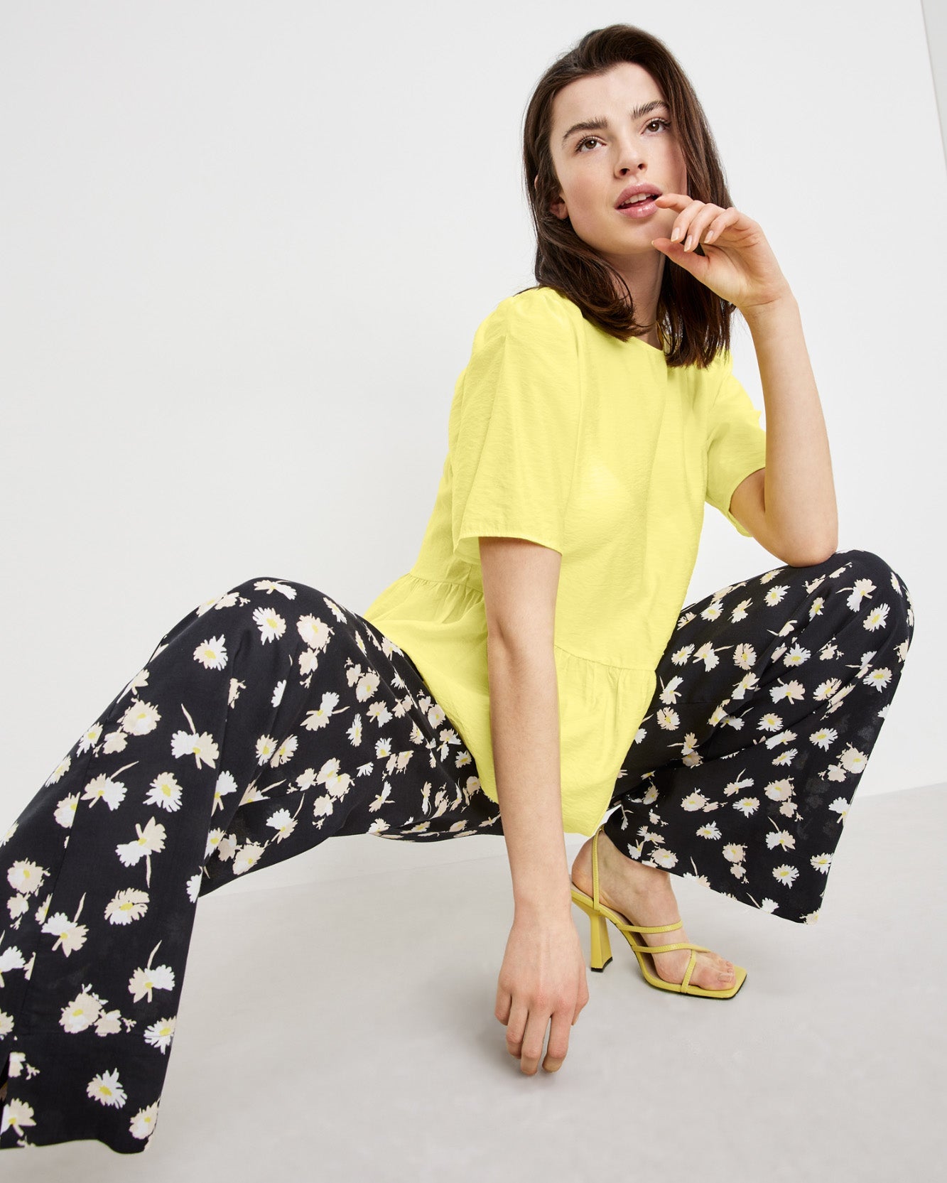 Yellow Blouse 1/2 Sleeve