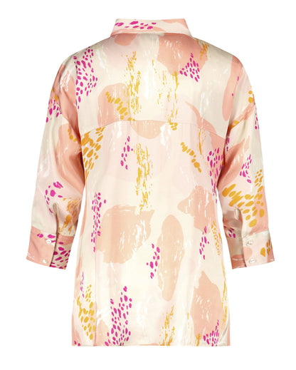 Pink Blouse 3/4 Sleeve