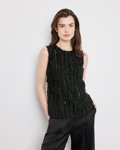 Black Blouse Without Sleeve