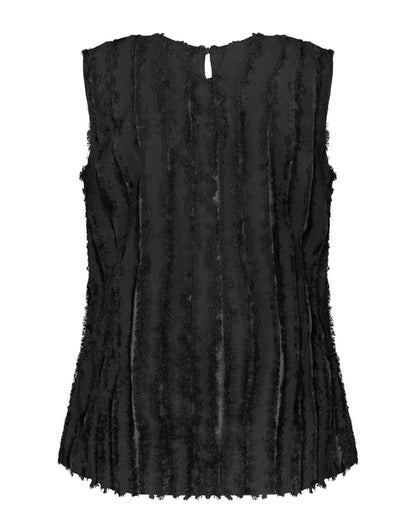 Black Blouse Without Sleeve