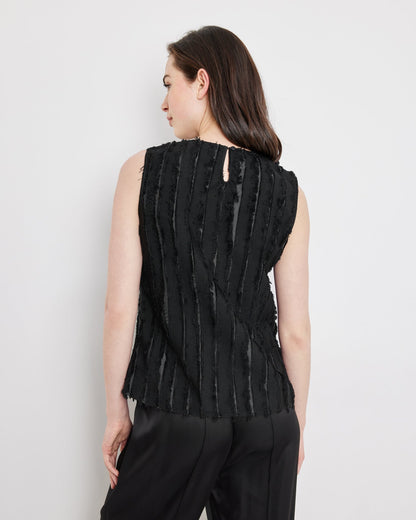 Black Blouse Without Sleeve