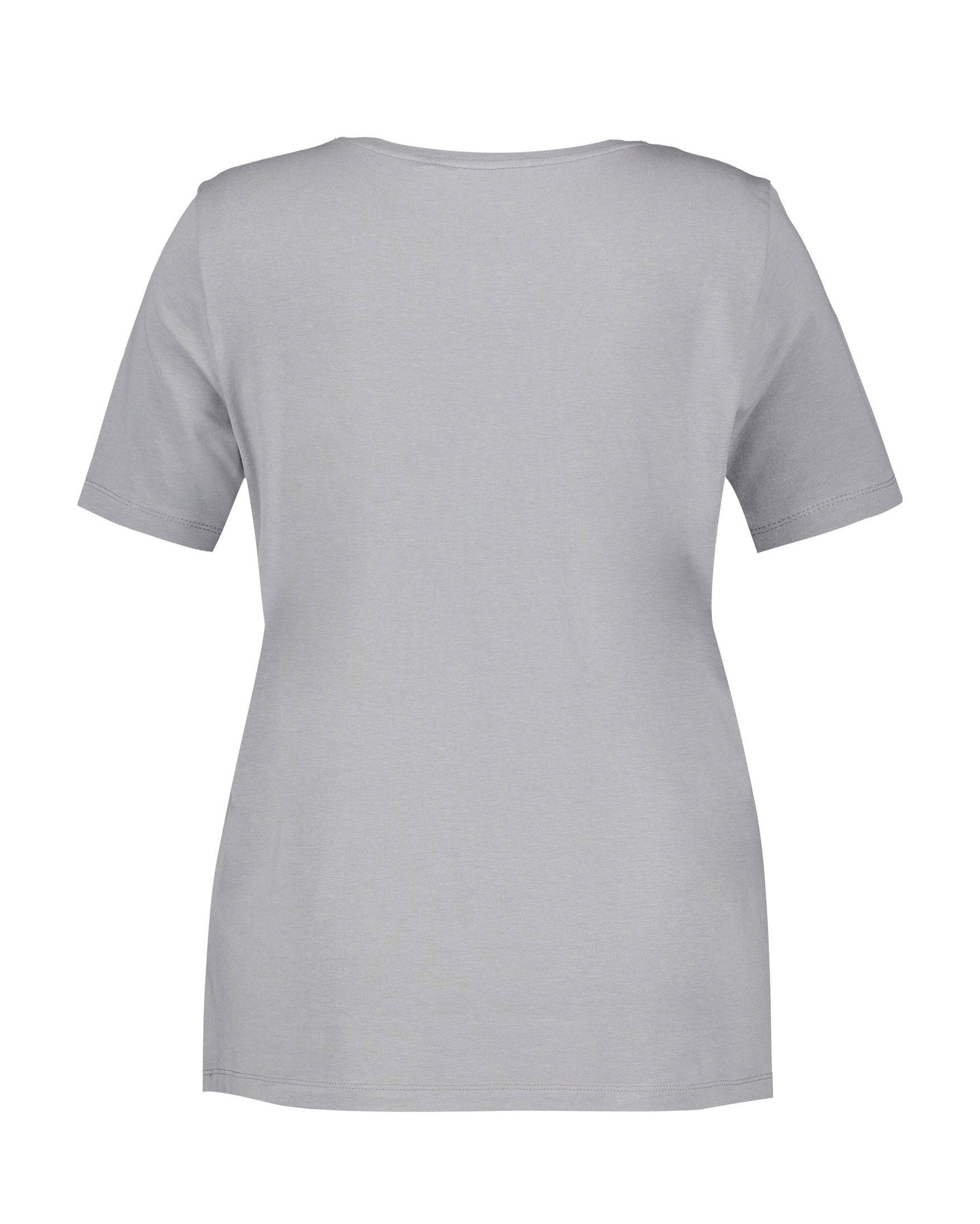 Light Grey T-Shirt With A Metallic Print