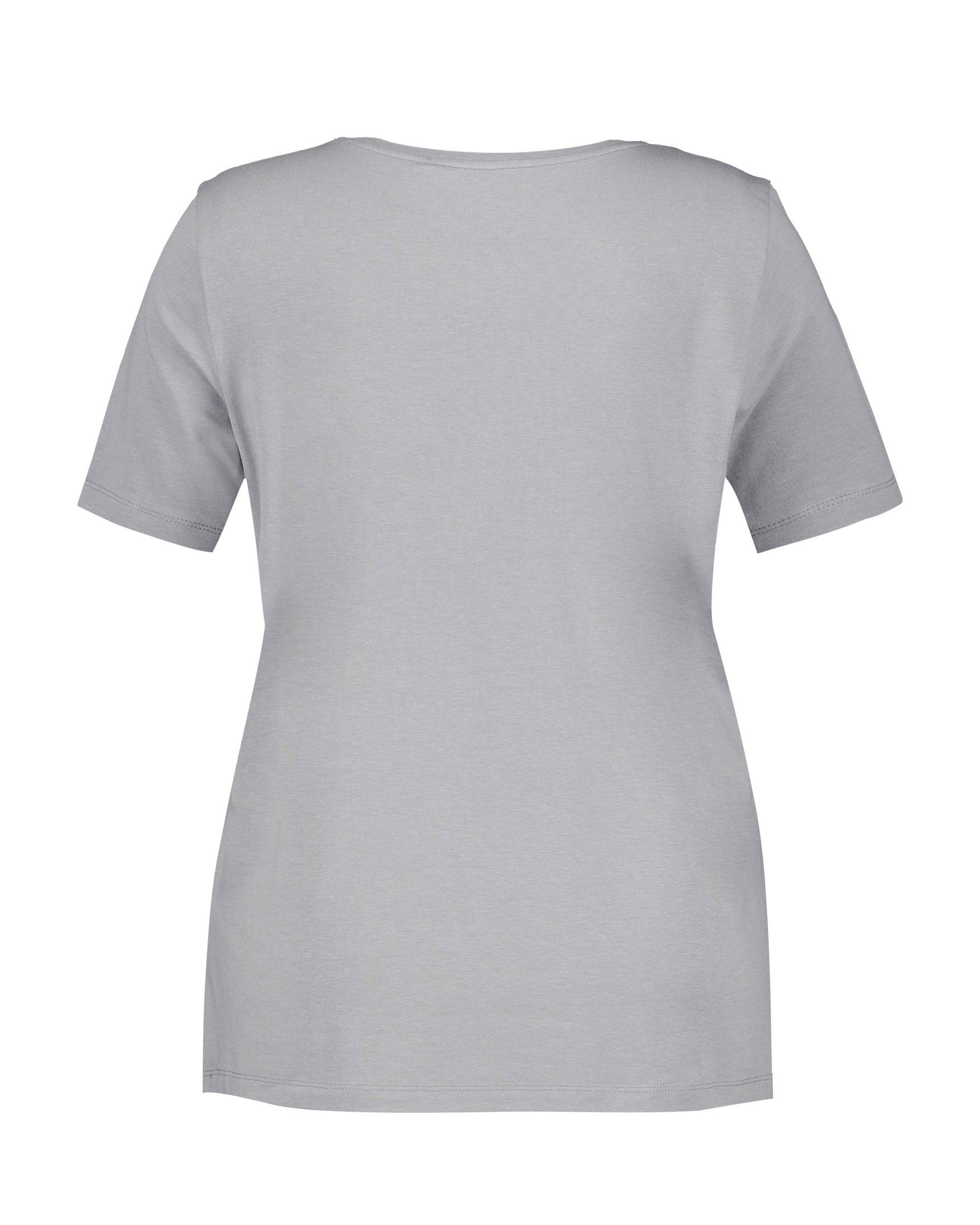 Light Grey T-Shirt With A Metallic Print