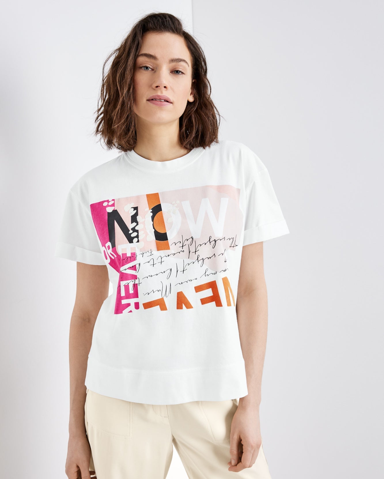 White T-Shirt 1/2 Sleeve