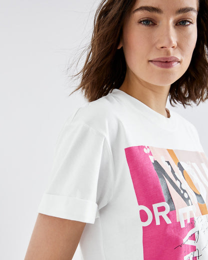 White T-Shirt 1/2 Sleeve